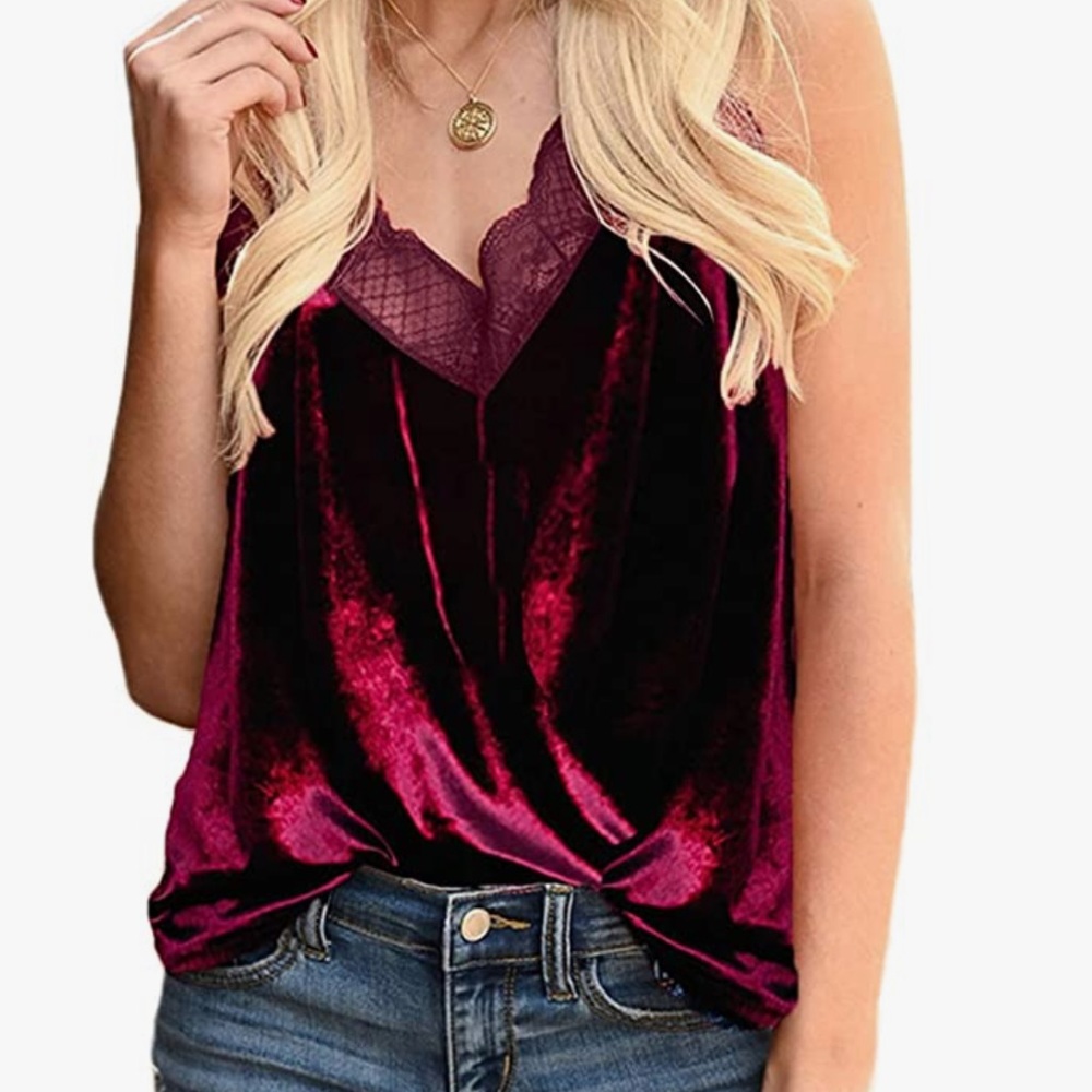 Beautiful woman sexy cami tank tops dressy satin